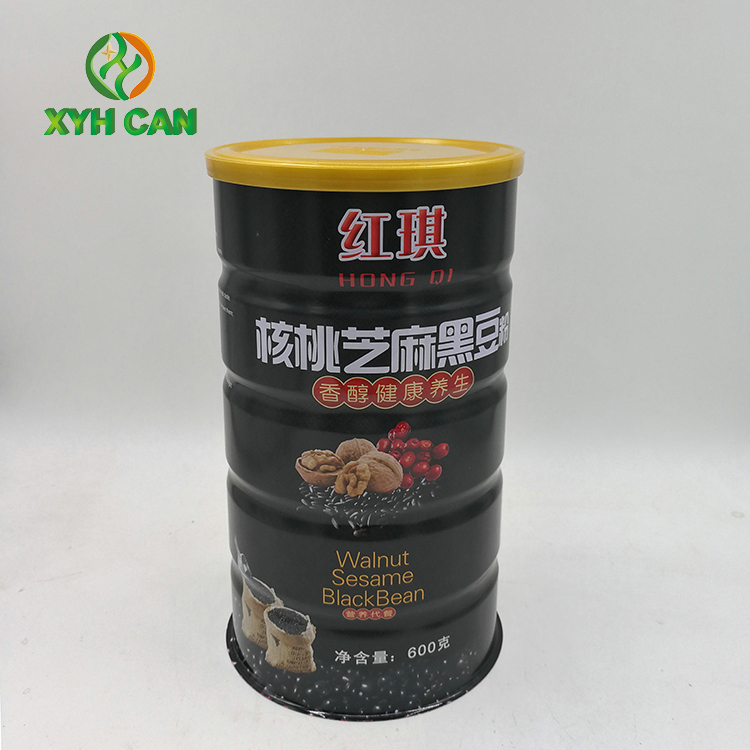 Hot Sale Food Grade 600g Capacity Custom Tin Cans for Nutrition Powder Packaging 