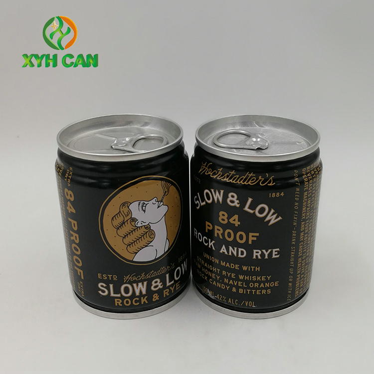 High Quality 100ml Wine Cans Packaging for Whiskey Cocktails 